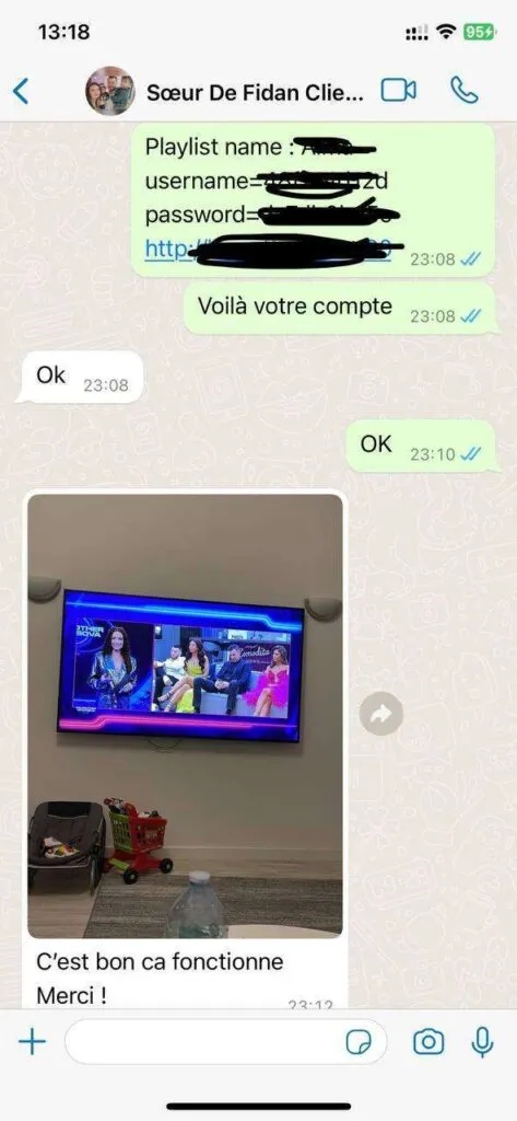 1dollariptv WhatsApp customer support chat review 6